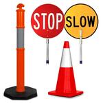 Traffic Cones - Floor Sign Board - Reflective Tape - LED Traffic Baton